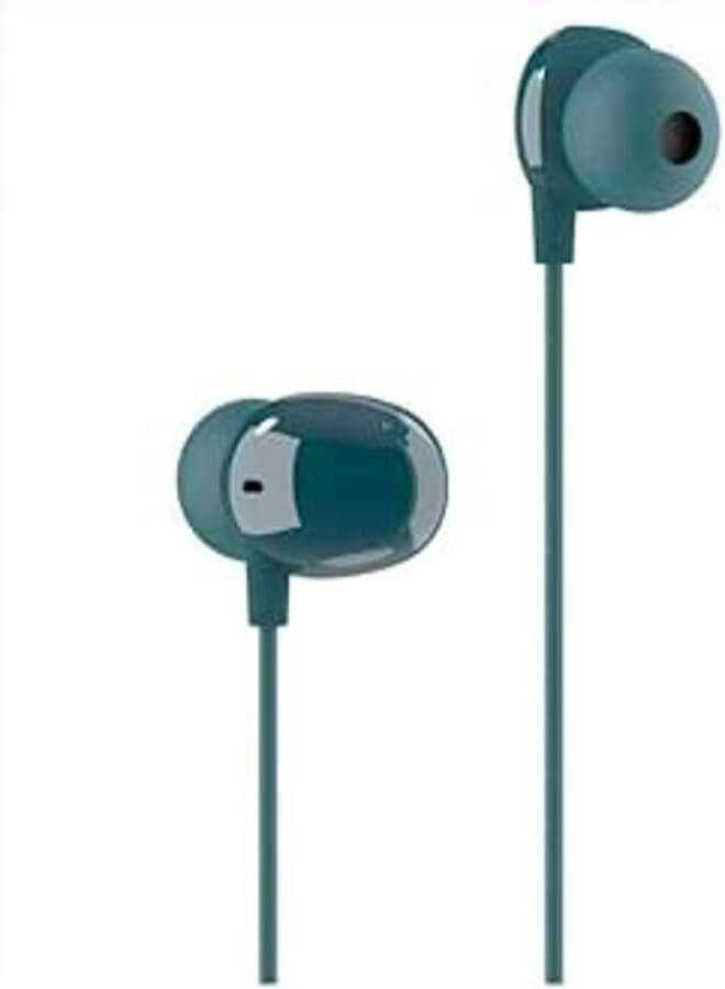 Yison X5 Plastic Wired Earphone With Modern Design And Microphone - Turquoise Headphones Headset